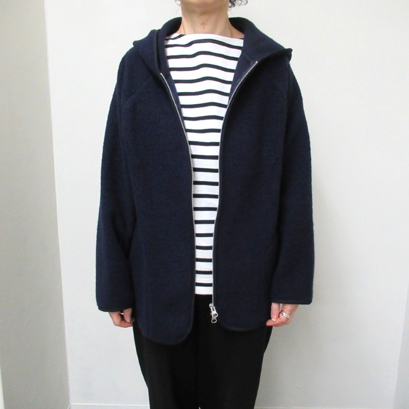 DAYS　ウールリッチパイル　ZIP-UPパーカー　NV78　【日本製】